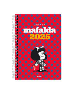 AGENDA MAFALDA 2025 13,5X19,3 SV ANILLADA COLUMNA ROJA [544339-25]