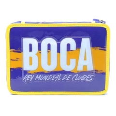 CARTUCHERA PVC BOCA JUNIORS 1 PISO INCLUYE UTILES [BO224] - comprar online