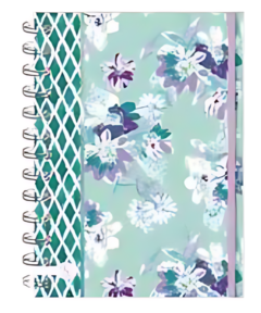 CUADERNO A5 15X21 RAYADO ECO CHIC - FLORES [1016S]