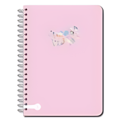 CUADERNO 15X21 SEMI FLEX RAYADO PASTEL - GOOD VIBES [1084H]