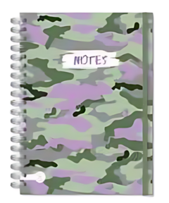 CUADERNO A5 15X21 RAYADO SHINE - CAMUFLADO [1013N]