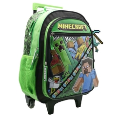 MOCHILA MINECRAFT 16" DE 17,5 L CON CARRO [MI193] - comprar online