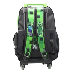 MOCHILA MINECRAFT 18" DE 23,5 L CON CARRO [MI215] en internet