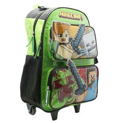 MOCHILA MINECRAFT 18" DE 23,5 L CON CARRO [MI217] - comprar online