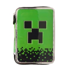 CARTUCHERA PVC MINECRAFT 1 PISO, INCLUYE UTILES [MI513]