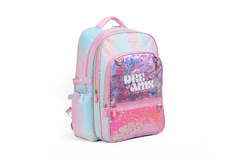 MOCHILA FANTASÍA LENTEJUELAS RAINBOW ESPALDA 17" - LIGHT PINK [TR130]