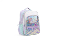 MOCHILA FANTASÍA LENTEJUELAS RAINBOW ESPALDA 17" - SILVER [TR131]