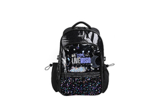 MOCHILA FANTASÍA LENTEJUELAS RAINBOW ESPALDA 17" - BLACK [TR132]