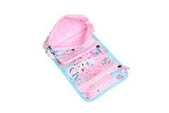 CARTUCHERA DESPLEGABLE VELCRO - CAT PINK AQUA [TR170] - comprar online