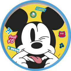 MICKEY MOUSE PLATO -BICOLOR NON-SLIP PREMIUM- [WA1232]