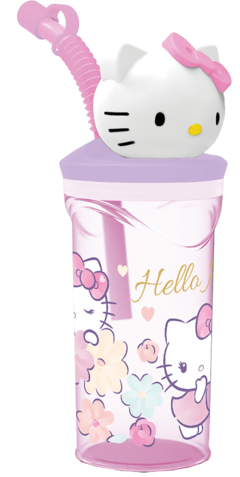 HELLO KITTY VASO 360ML. -FIGURA 3D- [WA1438]