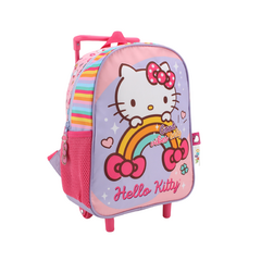 MOCHILA 12" CARRO HELLO KITTY ARCO IRIS [WA88118]