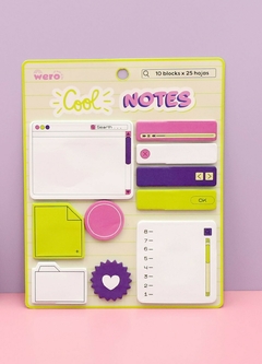 STICKY NOTE COOL NOTES VERDE - BOX X 12 [WE3094]