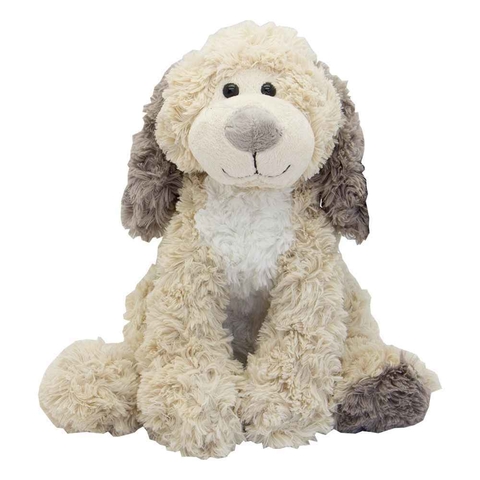 Peluche Funnyland Daula perro sentado peludo nariz gris 27cm [WF900]