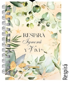 CUADERNO A5 TAPA DURA 100 HS BP RESPIRA [BP746]