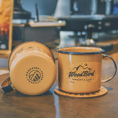 Caneca Esmaltada WoodBird Café - Mountain Goods