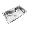 PILETA COCINA 304 LUXOR SI85 SATINADA STD CON ORIFICIO DOSIFICADOR JOHNSON