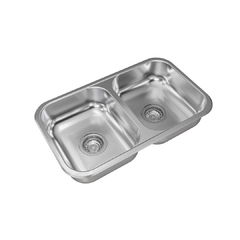 PILETA COCINA DOBLE 304 C 28/18 (59.8X34X18) JOHNSON