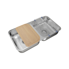 PILETA COCINA DOBLE 430 CC 37 (70.8X37X15) JOHNSON en internet