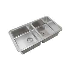 PILETA COCINA DOBLE 304 QUADRA Q 76 (70.8X37X17.5) JOHNSON en internet