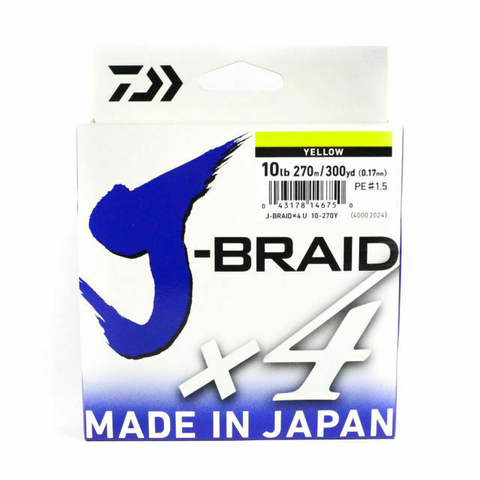 Linha Multifilamento Daiwa J-BRAID 8x - Várias Bitolas - 150 Metros