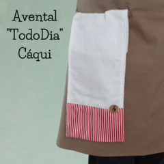 Conjunto Avental "TodoDia" Cáqui - benjohome