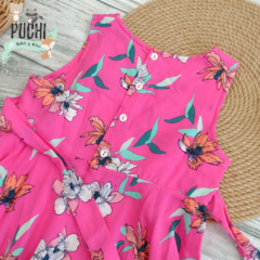 Vestido Campana Rosa y Azul - tienda online