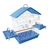Gaiola arame teto plastico calopsita azul - Jel Plast - 86x27x60cm