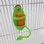 Alimentador de papagaio com rack de pé titular de frutas vegetais plástico pendurado recipiente de alimentos gaiola acessórios para animais de estimação pássaro suprimentos na internet