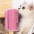 Gato auto groomer escova pet grooming suprimentos remoção do cabelo pente gatinho parede canto massagem pente com comb de cócegas gato scratcher - loja online