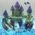 Criativo aquário simulação castelo ornamento bubbler rockery paisagismo conjunto de pedra simulação criativa pedra tanque de peixes - comprar online