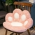 Imagem do Sofá de pelúcia em formato de pata de gato Almofada de escritório Decoração elástica de alta qualidade cool