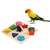 Brinquedos educativos de treinamento coloridos para pássaros