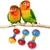 Papagaio chocalho sinos brinquedos pássaros mascar gaiola periquito mordida acessórios de jogo na internet