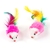 10 pçs bonito mini macio velo falso mouse gato brinquedos colorido pena engraçado jogar treinamento brinquedos para gatos gatinho filhote de cachorro pet suprimentos