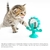 Imagem do Brinquedo de brinquedo de gato interativo tratar vazamento rotatable roda brinquedo para gatos gatinho cães pet produtos acessórios