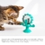 Brinquedo de brinquedo de gato interativo tratar vazamento rotatable roda brinquedo para gatos gatinho cães pet produtos acessórios - comprar online