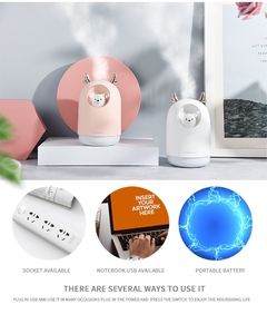 Umidificador de ar Aromaterapia mini USB LED - RD Store