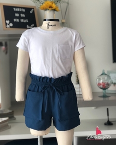 Modelagem INFANTIL FEMININO - Short Maxxi Bolsos (IFFa001)