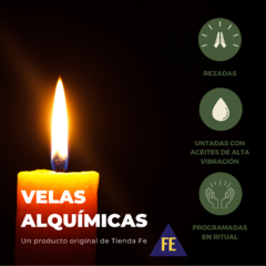 VELA LISA ALQUÍMICA - DORADA - comprar online