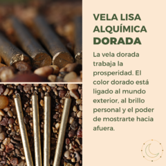 VELA LISA ALQUÍMICA - DORADA