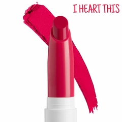 lip i heart this: matte red fuchsia colourpop