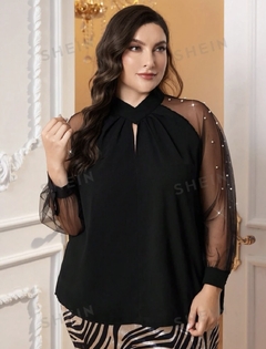 BLUSA MANGAS CON PERLAS - Importado.mp