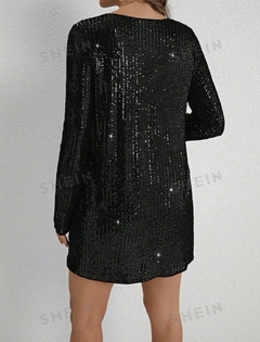 VESTIDO CLASICO BRILLANTE - comprar online