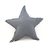 Almohadón estrella gris