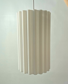 Lámpara colgante 15cm Modelo: Tubular Estriada - comprar online