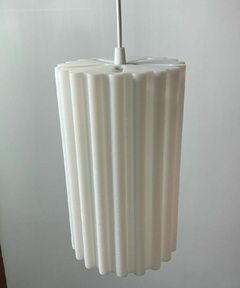 Lámpara colgante 15cm Modelo: Tubular Estriada - deWilloW