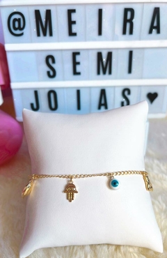 Pulseira da Sorte Folheado em Ouro 18k