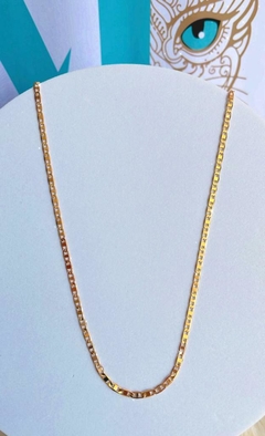 Colar 50cm Elo Gucci Folheado em Ouro 18k