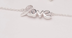 Pulseira Love com Micro Zircônias - Prata 925